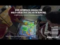 User Interface Design for Multi-Objective Decision Making
