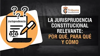 La Jurisprudencia Constitucional Relevante: Por Qué, Para qué y Cómo - TC 527