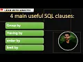 8 SQL Group by Having by Order by Limit SQL useful clauses