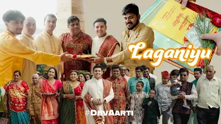 Laganiyu Ceremony 🙏 | Aarti’s Family Brings Wedding Invitation ✨💍#devjoshi #wedding #devaarti