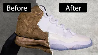 Restoring The Dirtiest $500 2001 Air Jordan Columbia 11's