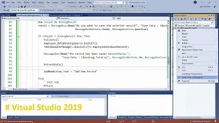 Visual Studio 2019 VB NET Connecting to Data in an Access Database Part