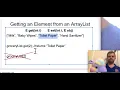 ArrayList Getters and Setters