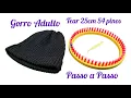 Lagu Gorro Adulto no Tear Circular de 25cm 54 pinos Tear Brasil