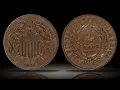 1865 Two Cents ICG VF35 Great Coin Likely Undergraded and Slight Off-Center Mint Error 2c