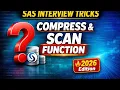 SAS Tricky Interview Questions 2026 Use of Compress and Scan Function in SAS