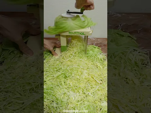 Cooking Japanese okonomiyaki with a cabbage slicer #cooking