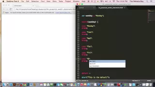 Javascript Tutorial For Beginners Switch Statement Syntax Example and How it Works