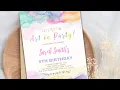 Paint Birt ay Invitations How to Edit on Zazzle zazzle Etsy