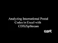 Analyzing International Postal Codes in Excel with CDXZipStream