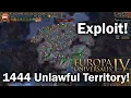 EU4 Unlawful Territory Exploit - Over 20 Free Provinces In 1444 As Austria