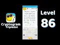 Cryptogram Tripledot Level 86 Answer SolutionGuruji