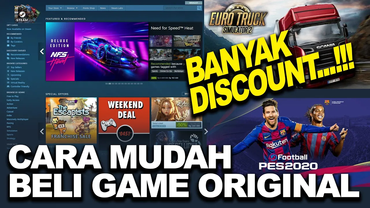 Cara Membeli Steam Wallet Dengan Pulsa + Cara Membeli Game/DLC Di Steam