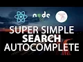 Auto-Complete Search Fields with React Node and Framework7 tutorial