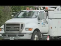 Crews work to restore power after the storm