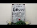 Review of Mesibo Funny Sarcastic Metal Tin Sign Bathroom Decor Signs