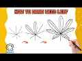 How to draw Weed Leaf