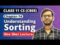 Chapter 14 Understanding Sorting One Shot Class 11 Compuuter Science Vishal Kumar
