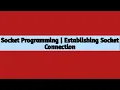 Socket Programming in Java Networking - Establishing Socket Connection