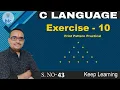 C Language - 43 Pattern Printing-5 Program Practical
