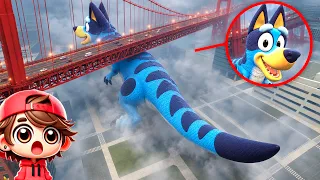 I BECAME DINO PARK Bluey Bingo and Coco HOW TO PLAY BLUEY DINOSAUR REAL LIFE in Garry's Mod