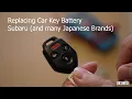 How to Replace Your Car Key Battery Subaru