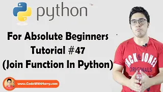 Join Function In Python Python Tutorials For Absolute Beginners In Hindi