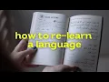 Get back into language learning after a break