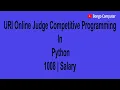 How to Solve URI Online Judge Python Problem - Salary