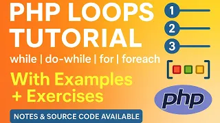 PHP Loops Tutorial 2025 while do-while for foreach with Examples Real-Life Analogies