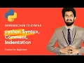 Python Syntax in Urdu Hindi Use of Comment Use of Indentation in python Geo Urdu by suffi gee
