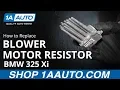 How to Replace Blower Motor Resistor 01-05 BMW 325 Xi