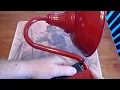 red shed metal solar light