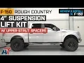 2009-2014 F150 Rough Country 4 Suspension Lift w Upper Strut Spacers 2WD 4WD Review Install