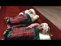 Telco sleeping snoring and whistling Mr and Mrs Claus Black Santa s
