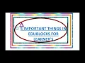 5 THINGS IN EDUBLOCKS FOR LEARNERS