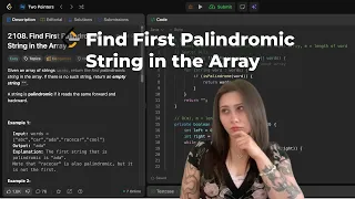 Find First Palindromic String in the Array LeetCode - Java