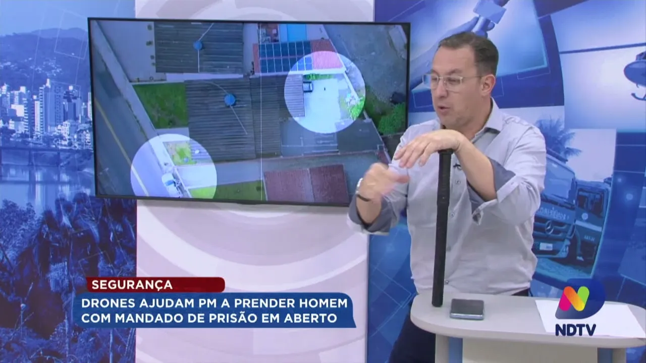 Segurança: drones ajudam PM a prender homem com mandado de prisão em aberto