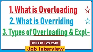 6 What is Overloading Overriding With Types of Overloading in PHP OOPS