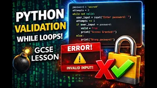 Python Tutorial For Beginners Validation While Loops Explained FULL LESSON