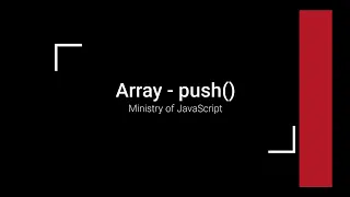 JavaScript Array - push