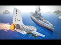 Planes attack Huge Battleship Teardown
