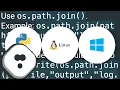 How to use directory separator in both Linux and Windows in Python
