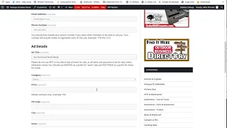 How to post a classified ad on GON