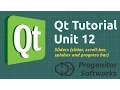 Qt Tutorial Unit 12 Sliders Slider Scrollbar Spinbox Progressbar