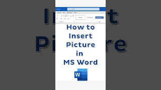 How to Insert Picture in MS Word