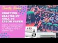 Juneteeth 3d shirts Crafting Besties 24 adhesive sublimation paper roll vs Epson f570 roll paper