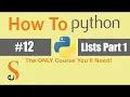 How To Create Lists in Python Mutable Lists Sequence Data Types Clear Del Part-1