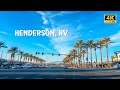 Driving St Rose Pkwy Las Vegas NV to The District Henderson NV 4K