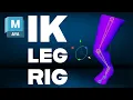 Rigging a Leg in Maya with Inverse Kinematics IK Full Foot Control Setup Tutorial